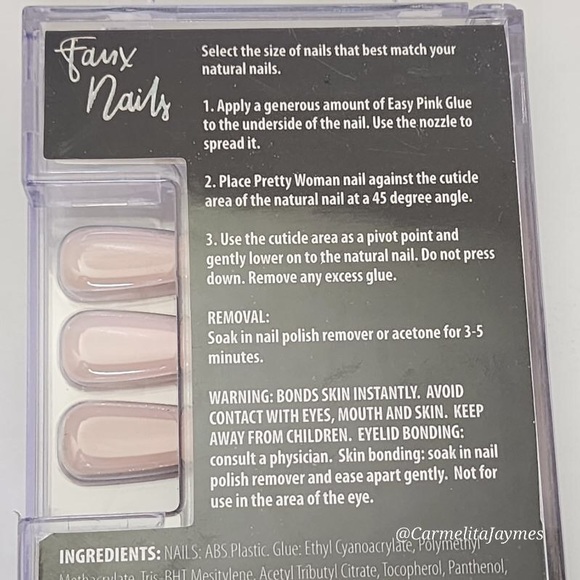 Pretty Woman Faux Nails 24 pack NIP - Picture 3 of 5